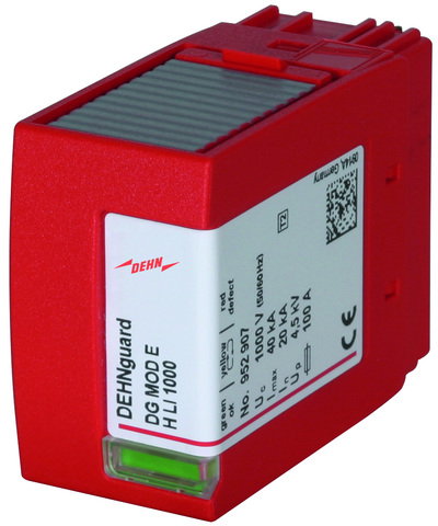 Surge arrester Type 2 varistor-based protection module for DEHNguard SE