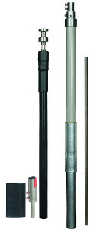 HVI Conductor D 20mm Cu w. support. tube L 3200mm a. air-term. rod L 1000mm -KIT-