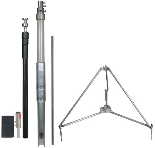 HVI Con. D 20mm Cu w. supp. tube L 3200mm air-term. rod L 1000mm a. tripod -KIT-