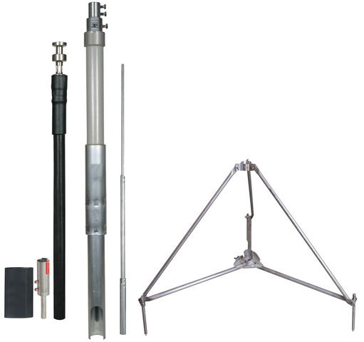 HVI Con. D 20mm Cu w. supp. tube L 3200mm air-term. rod L 2500mm and tripod -KIT-