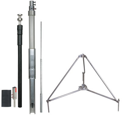 HVI Con. D 20mm Cu w. supp. tube L 3200mm air-term. rod L 2500mm and tripod -KIT-