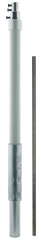 Supp. tube D 50mm L 5000mm GRP/Al w. air-term. rod D 10mm L 1000mm