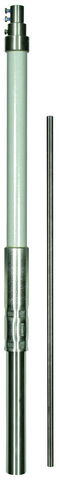 Supporting tube D 50mm L 5000mm GRP/StSt w. air-term. rod D 10mm L 1000mm