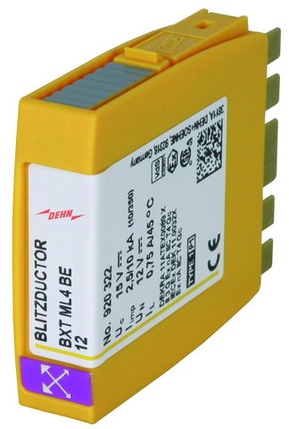 Combined arrester module for 4 single lines BLITZDUCTOR XT with LifeCheck