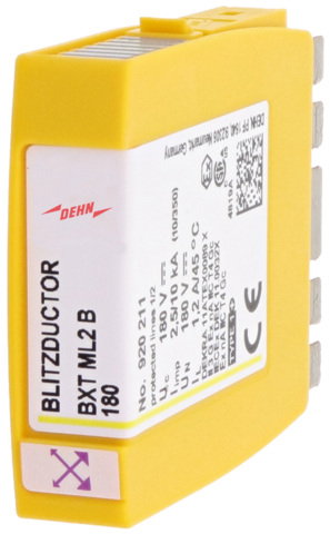 Combined 2-pole arrester module BLITZDUCTOR XT with LifeCheck