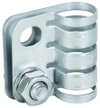 EB terminal element StSt f. HVI light Conductor D 20mm grey