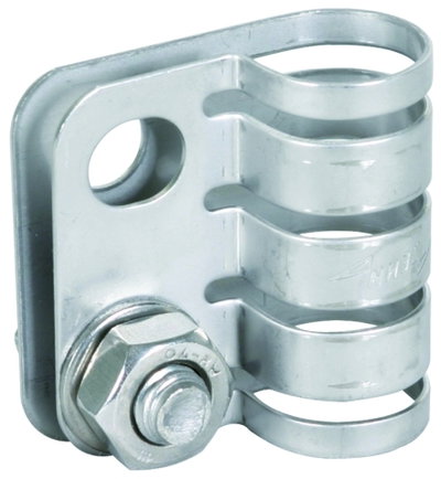 EB terminal element StSt f. HVI light Conductor D 20mm grey