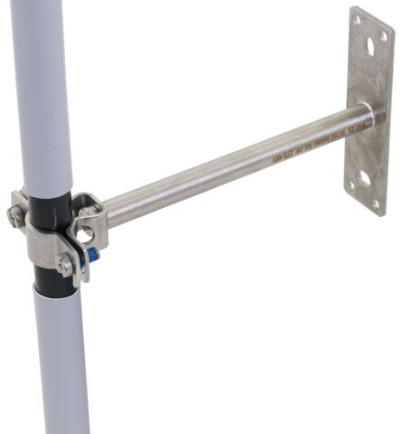 HVI-L+ Ex W160 holder f. Conductor D18mm distance 160mm w. StSt fixing plate