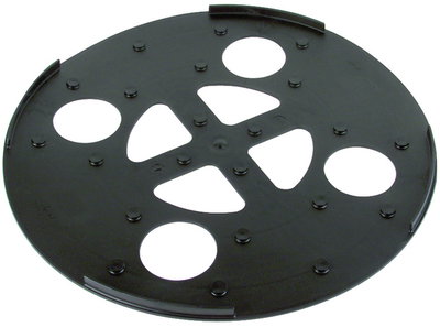 Plastic base plate D 370mm black