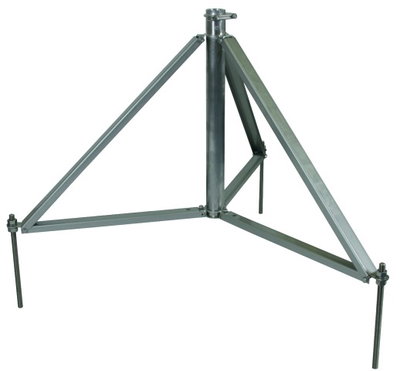 Hinged tripod for pipes D 40-50mm L 4.0-5.5m inclination angle 10° StSt