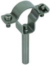 Conductor holder for HVI power conductor D 27-30mm w. bar D 10mm L 75mm StSt