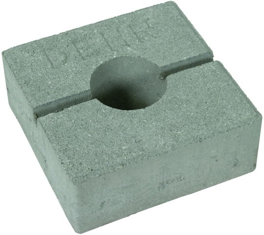 DEHNiso-DLH concrete block C35/45 180x180x70mm, recess f. base plate