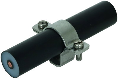 Conductor holder StSt for HVI power Conductor D 27-30mm with slot 10x5.5mm