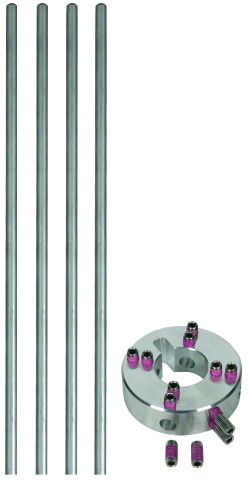 Fixing set for lateral air-term. rods four air-term. rods Al D=10mm L=1030mm