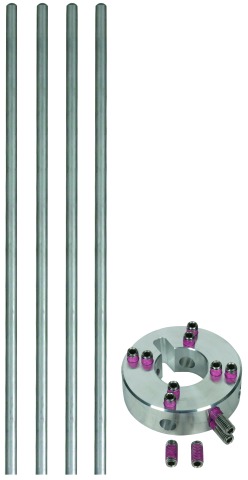 Fixing set for lateral air-term. rods four air-term. rods Al D=10mm L=1030mm