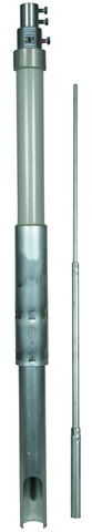 Supp.tube D 50mm L 4700mm GRP/Al w. air- ter.rod D 22/16/10mm L 2.5m, lat. outlet