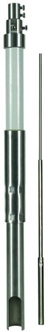 Supp.tube D 50mm L 4700mm GRP/StSt, air- ter.rod D 22/16/10mm L 2.5m, lat. outlet