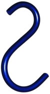 Hook D=8mm, dimensions: 130/72mm for fixing the covering cloths -1000V