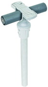 Spacer PA/GRP L 500mm grey with conductor holder D 20mm f. HVI conductor