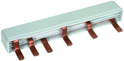 Busbar / Modular wiring system three-phase, 6-pole, 9 modules