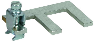 Earthing clip single-phase 2-pole 1.5 mods w. terminal up to 25 mm²