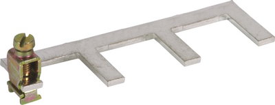 Earthing clip single-phase 3-pole with terminal up to 25 mm²