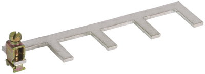 Earthing clip single-phase 4-pole with terminal up to 25 mm²