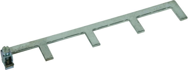 Earthing clip single-phase 4-pole 13 mods w. connection clamp up to 25 mm²