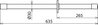 Insulating stick with M12 thread and end cap L 635mm