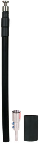 HVI power Conductor w. preassembled head unit D 27mm Cu L 6,0m black