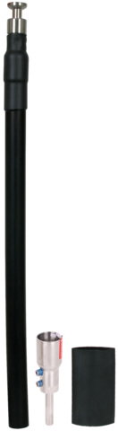 HVI power Conductor w. preassembled head unit D 27mm Cu L 6,0m black