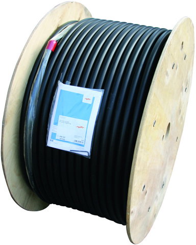 HVI power Conductor long D 27mm black FIX length on disposable reel 100m