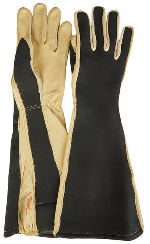 Arc-fault-tested protective gloves with long gauntlet, size 12, unisex