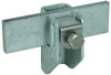 Flat strip a. round cond. holder St/tZn f. Fl...11mm Rd 6.10mm wall dist. 11mm