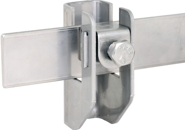 Flat strip a. round conductor hold. StSt f. Fl...11mm Rd 6-10mm wall dist. 11mm