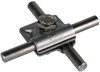 MV clamp StSt (V4A) f. Rd 10mm w. hexagon screw