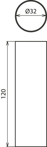 Heat-shrinkable sleeve, grey D 32 mm L 120 mm – Görsel 2 / 2