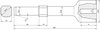 Hammer insert f. earth rods D 20mm L 260mm heavy design f. Wacker Neuson
