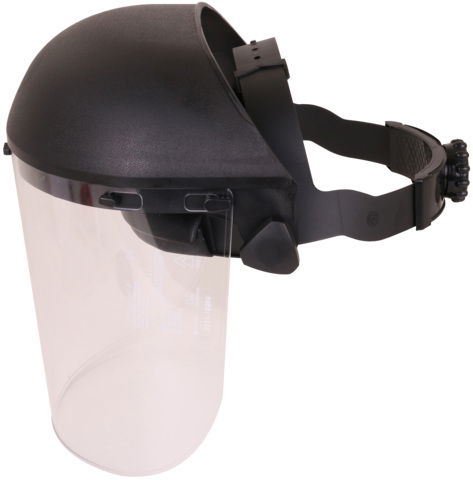 Arc-fault-tested face shield APC 1, with high head strap