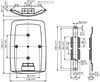 Surge arrester DEHNpatch IP66 box, with 2 RJ45 sockets