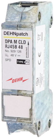 Surge arrester DEHNpatch with 2 RJ45 sockets