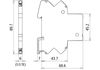 Compact surge arrester for 2 single lines BLITZDUCTORconnect with status indication