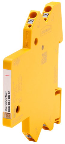 Compact combined arrester for 1 pair BLITZDUCTORconnect w. fault indication