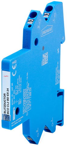 Compact combined arrester for 1 pair BLITZDUCTORconnect w. fault indication