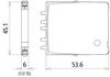 Combined arrester protection module for 2 single lines BLITZDUCTORconnect with status indication
