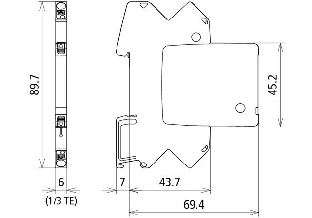 Modular combined arrester for 1 pair BLITZDUCTORconnect with status indication – Görsel 2 / 2
