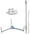 Air-term. mast for HVI light plus -SET- D 40 mm L 4700 mm R 560 mm