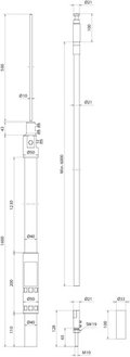 HVI light plus w. supporting tube -SET- D 40 mm L 2100 mm