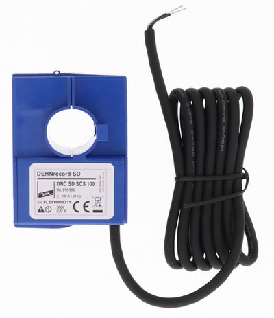 Split-core current transformer for measuring nominal primary currents up to 100 A