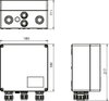 GJB in IP65 enclosure for PV systems 1MPPT and 2 strings at 1100V d.c. 